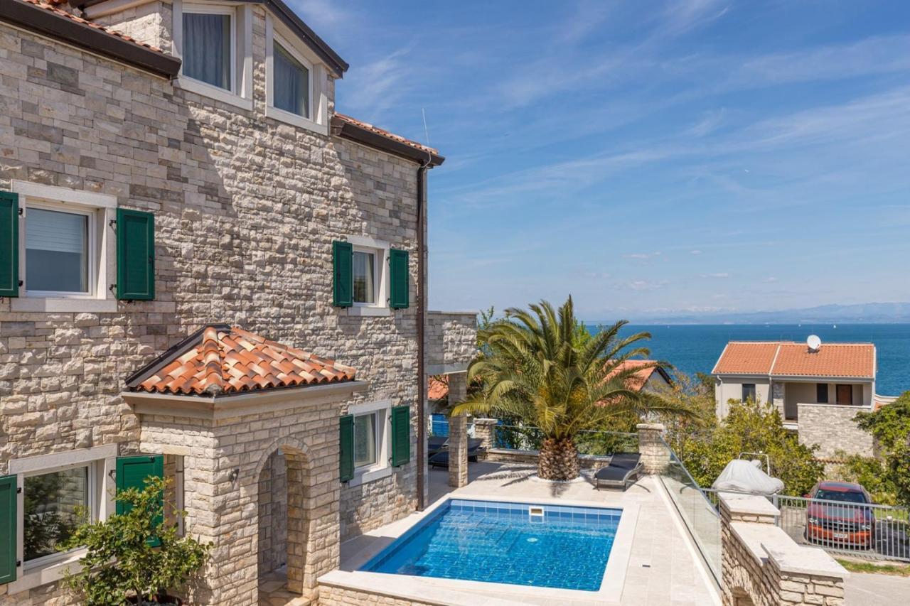 Villa Milena With Pool And Sea View Crveni Vrh Exterior foto